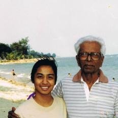 Grand daughters Shirani and Shanti